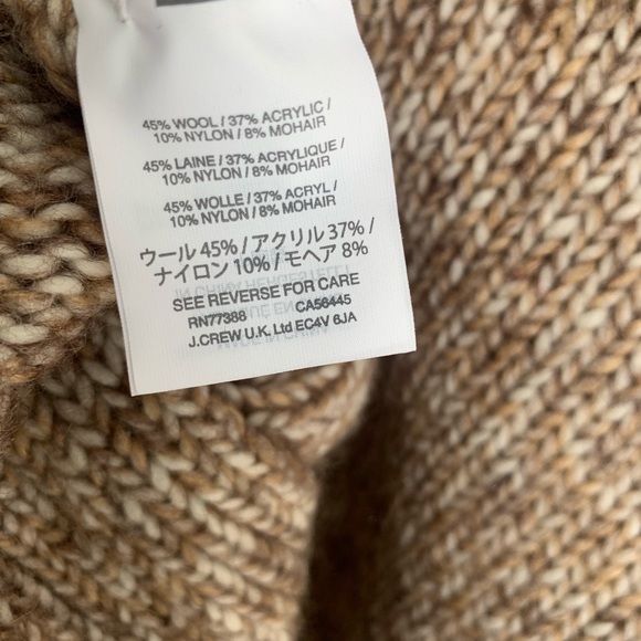 J. Crew Marled Italian Wool Turtleneck Sweater - Picture 4 of 5